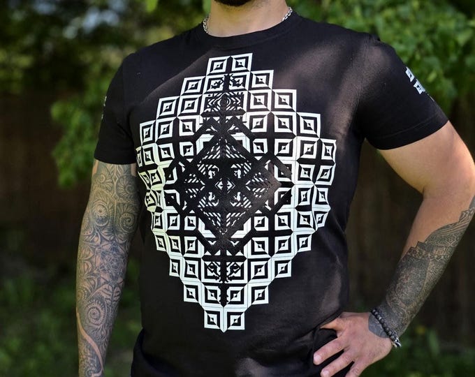 Hand Decorated T-Shirt - Desert Mirage