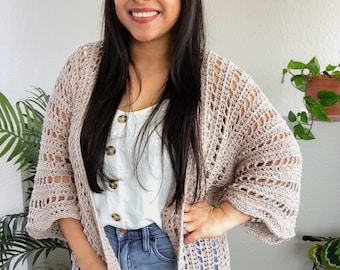 North Cap Cardiana / Cardigan / Ruana / Coverup / Robe Crochet Pattern