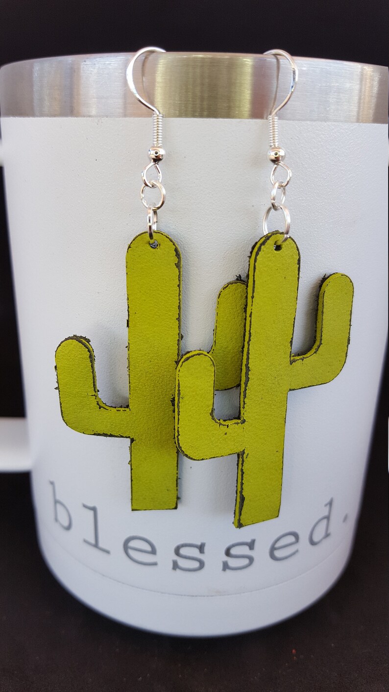 Southwest Sensitive Ears Cactus Mother Daughter Earrings Drop Earrings Mommy and Me Cactus Earrings Light Weight Matching Sets