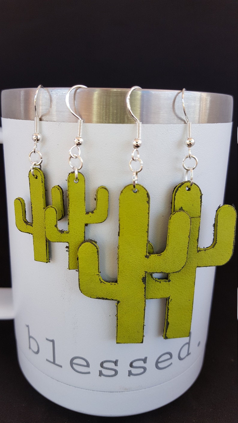 Southwest Sensitive Ears Cactus Mother Daughter Earrings Drop Earrings Mommy and Me Cactus Earrings Light Weight Matching Sets