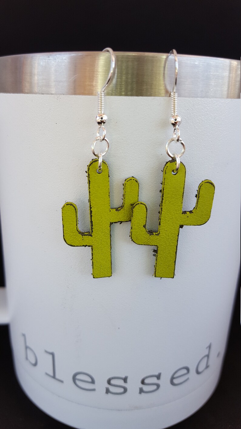Southwest Sensitive Ears Cactus Mother Daughter Earrings Drop Earrings Mommy and Me Cactus Earrings Light Weight Matching Sets