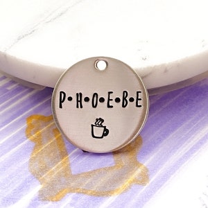 Friends themed Dog Tag, dog tag for dogs, Pet ID Tag, Cat Tag, Personalized Dog Tag, Custom Dog Tag, friends themed gifts, coffee, friends