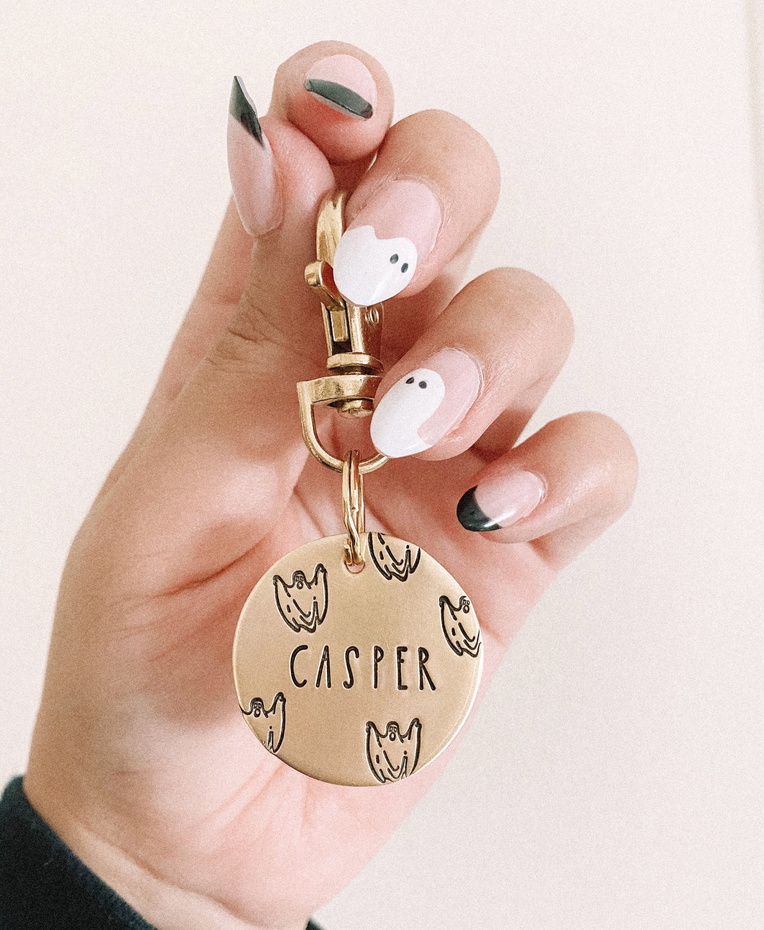 Ghost Dog Tag Halloween Dog Tag Fall Dog Tag Pet ID Tag Dog Etsy