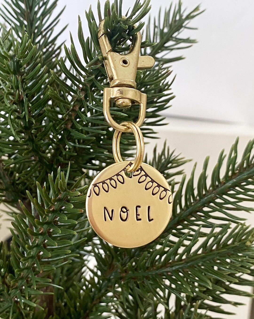 Christmas Dog Tag Pet ID Tag Dog Tag for Dogs Personalized Etsy