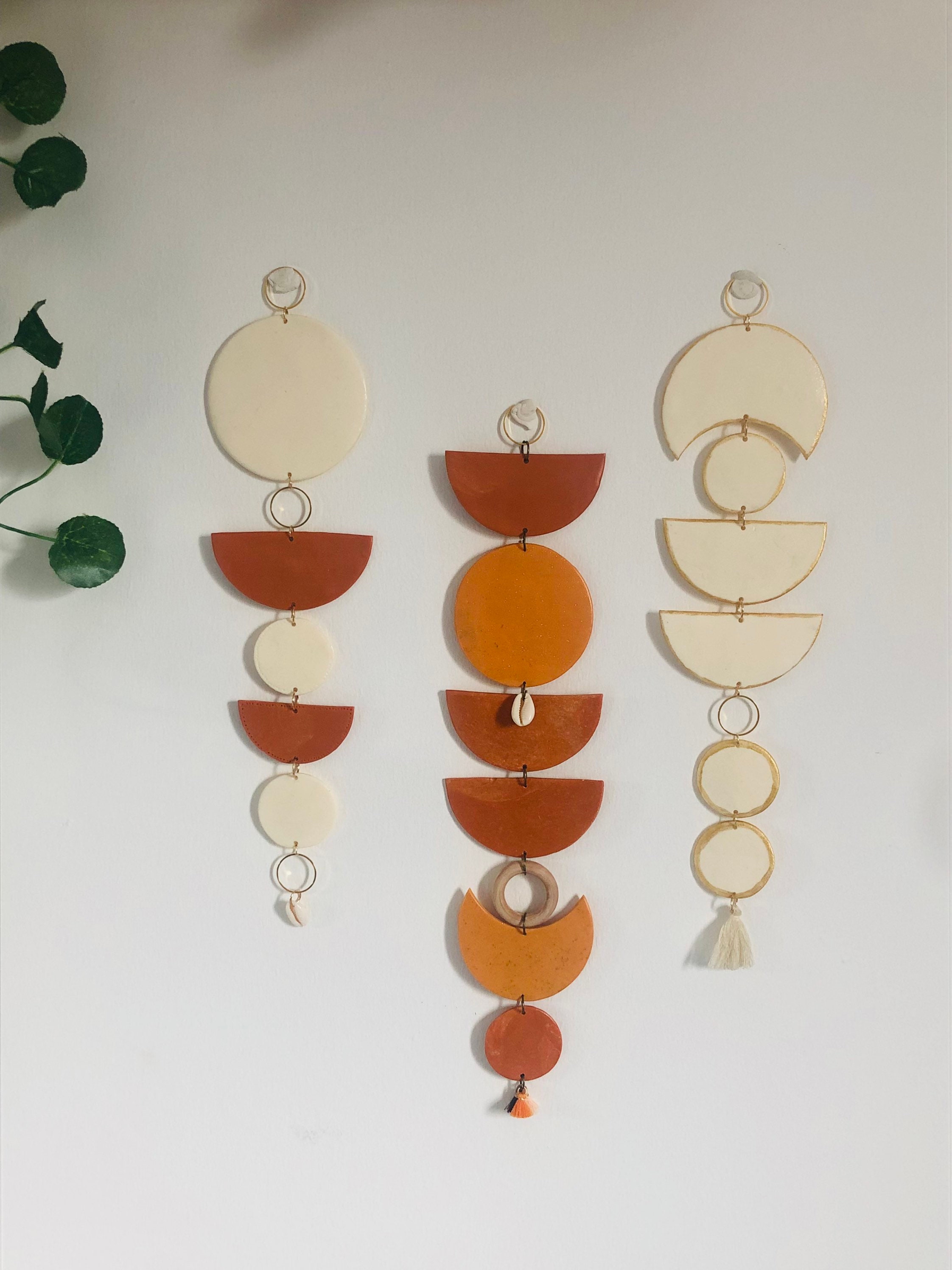 Décoration Murale Lune . Boho Pendentif de Mur