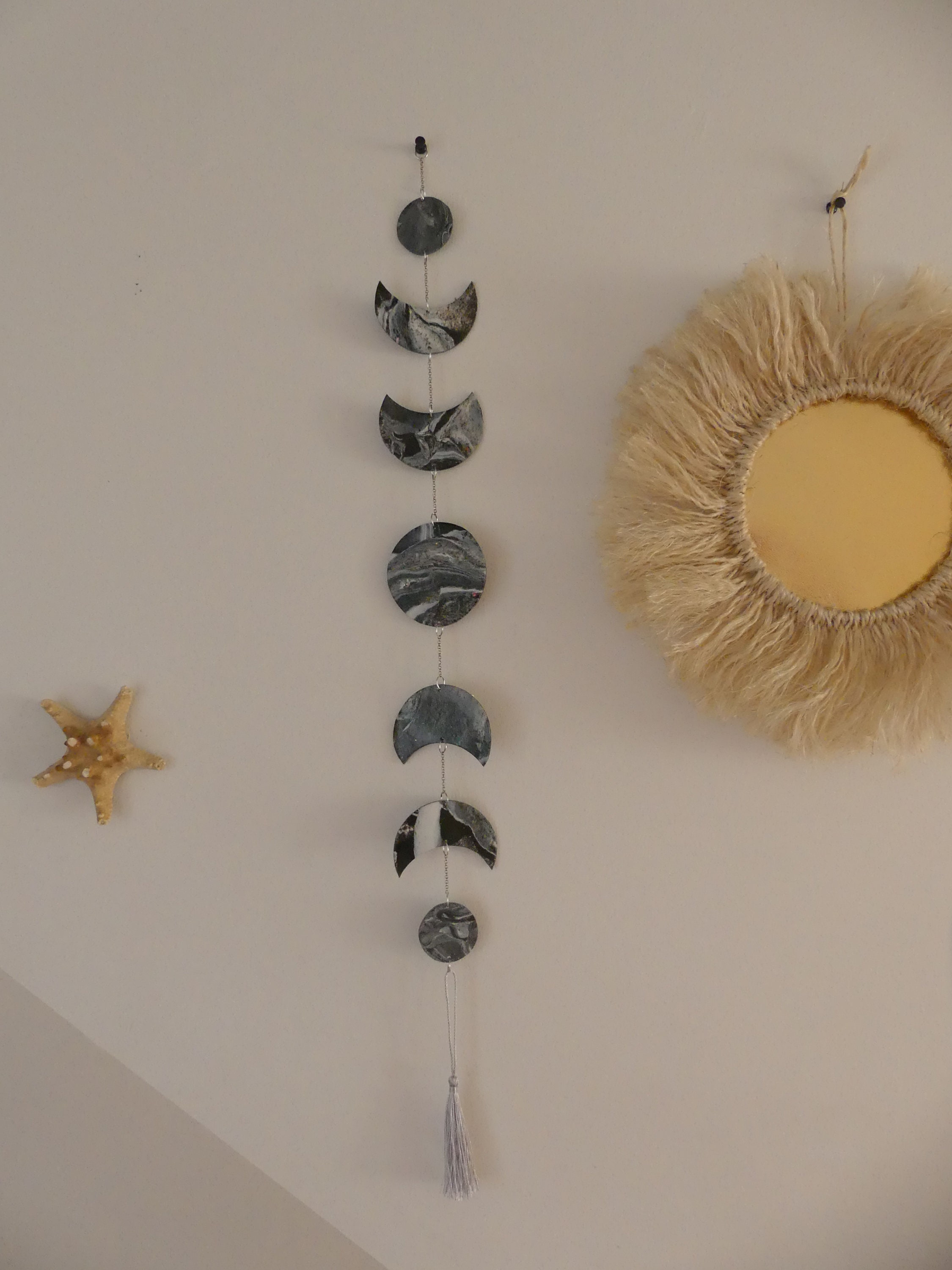 Lune Décoration Murale . Guirlande Lune , Moon , Phase Lunaire