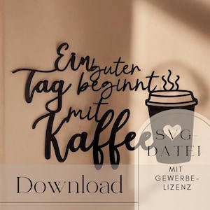 Lettrage SVG café tasse à café coin café fichier laser avec licence commerciale décoration de cuisine fichier traceur barista amateur de café numérique