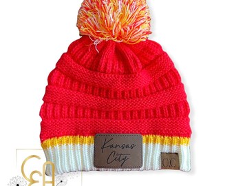 Kc Chiefs Beanie - Etsy