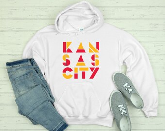 Geometric Kansas City Hoodie **Other colors available**, Unisex Kansas City Sweatshirt