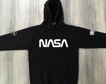 nasa hoodie small logo