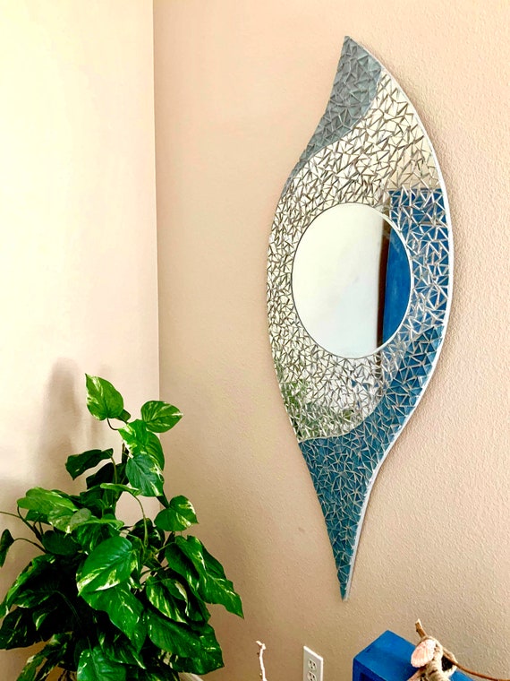 Mosaic Mirror Foglia Etsy