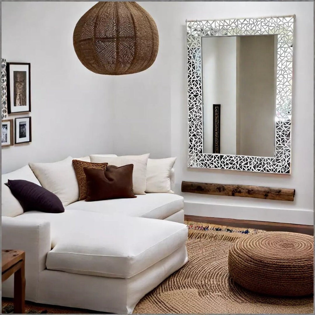 Mosaic Mirror Glass Frame,floor Mirror,mirror,full Length Mirror,vanity