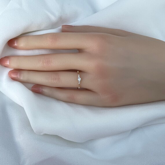 Certificate Luxury Solitaire 1.0ct Diamond Wedding Ring Original Pure 18K  White Gold | Sadoun.com