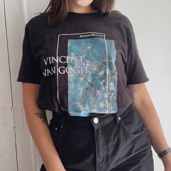 Van Gogh Shirt - Almond Blossoms %100 Cotton High Quality - Aesthetic Art Clothing