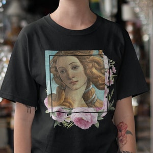 Botticelli Shirt - Unisex Birth of Venus Aesthetic Shirt%100 High Quality Cotton