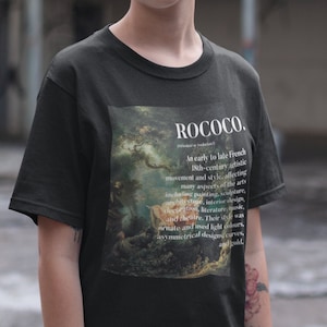 Art Shirt Unisexe - Art Movement Esthétique Rococo Shirt%100 Coton de Haute Qualité