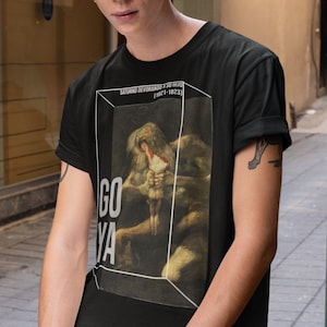 Goya Shirt - Saturn devouring his son inspired shirt - Aesthetic art unisex tee Francisco de Goya%100 High Quality Cotton