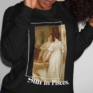 Bluza Ryby Aesthetic-Art Inspired Astrology Zodiak Bluza-Klasyczna sztuka Ryby Bluza-Fine art meme Zodiak Present