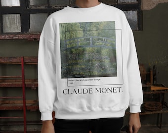 Claude Monet Sweatshirt Unisex - Aesthetic Art Clothing %100 High Quality Cotton