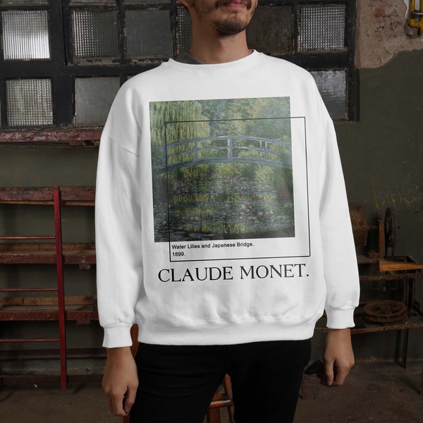 Claude Monet Sweatshirt Unisex - Aesthetic Art Clothing %100 High Quality Cotton