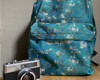 Van Gogh Backpack - Almond blossom Art Backpack Laptop waterproof