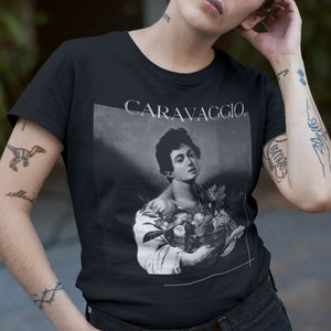 Caravaggio Shirt - Aesthetic Unisex Art Vintage tee%100 High Quality Cotton