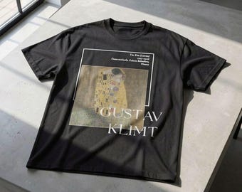 Gustav Klimt The Kiss Art Shirt - Aesthetic Art Clothing for Art Lovers