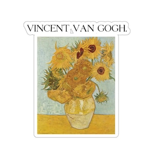 Autocollant tournesols - Autocollant pour ordinateur portable Vincent Van Gogh