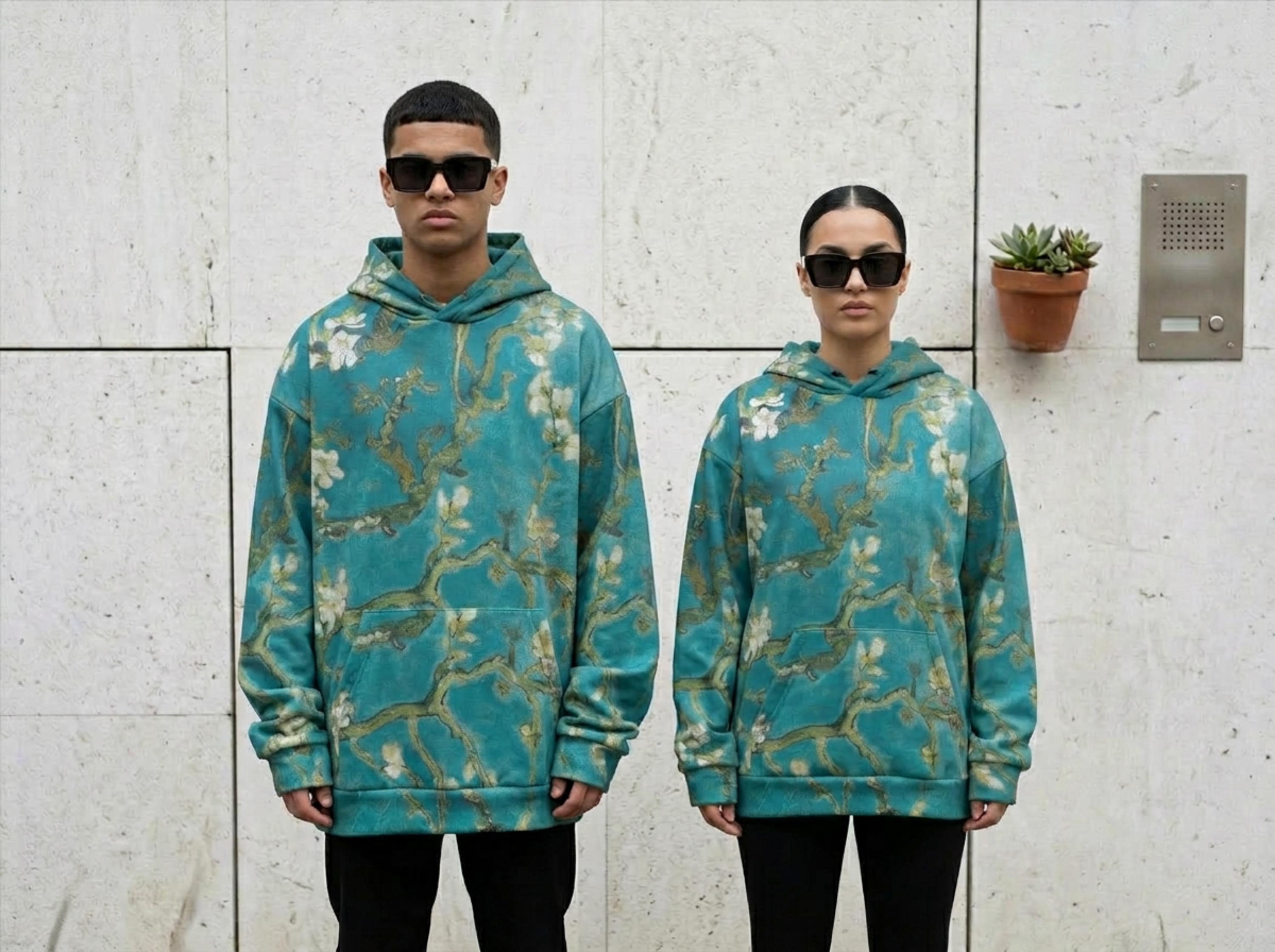 Van Gogh Almond Blossoms Hoodie: All Over Print Poetcore Aesthetic ...
