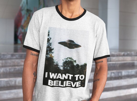 I Want to Believe Ringer Tee Vintage 