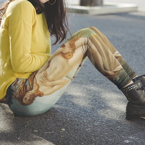 Botticelli Leggings - Birth of Venus Art lover Pants