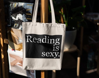 Reading is Sexy - Book lover tote bag