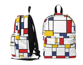 Tribute to Mondrian Art Backpack - Women Backpack Men Backpack