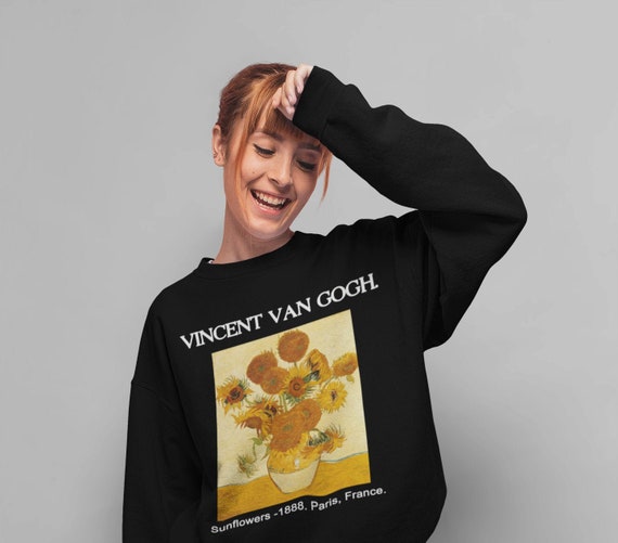 Van Gogh Sweatshirt Zonnebloemen Esthetische Kunst Unisex - Etsy Nederland