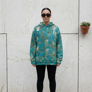 Van Gogh Almond Blossoms Hoodie: All Over Print Poetcore Aesthetic Unisex Art Sweatshirt image 2