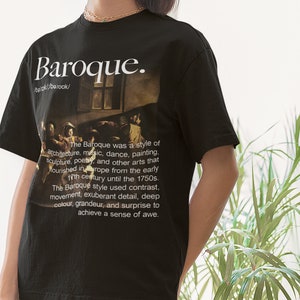 Caravaggio Shirt - Calling of st matthew Baroque Art movement shirt %100 High Quality Cotton