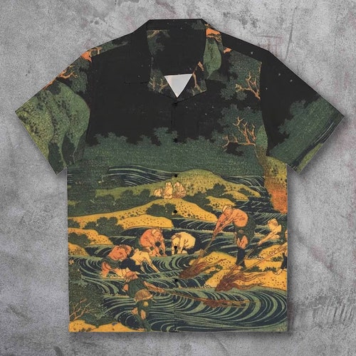 SSLR Men's Short Sleeve Hawaiian Shirt - Casual Button Down Aloha Shirt With Tropical Print - View #13