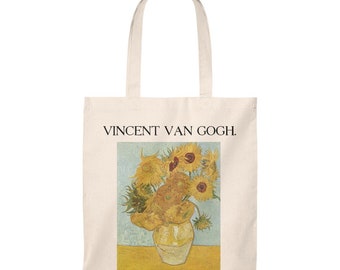 Sunflowers Van Gogh Tote Bag - Vintage Art Tote Bag