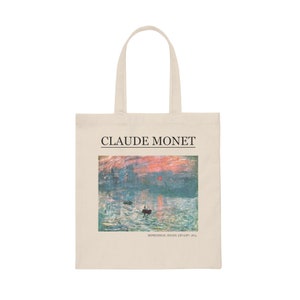 Tribute to claude Monet tote bag