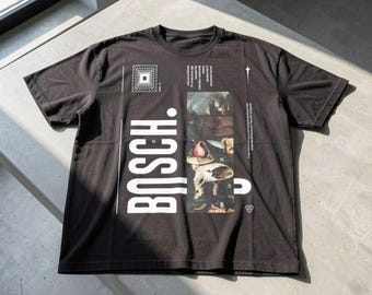 T-shirt Jérôme Bosch - Le jardin des délices - T-shirt Techno Rave - Géométrie Dark Academia