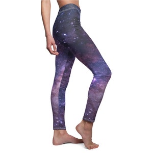 Galaxy Leggings Aesthetic Rave Pants image 2