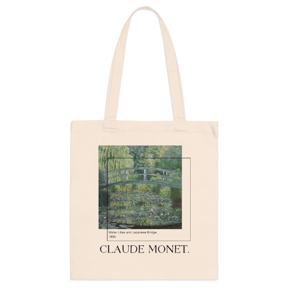 Claude Monet Tote Bag, Aesthetic Tote Bag, Tote Bag Pattern