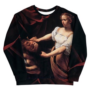 Caravaggio Sweatshirt - All over aesthetic art sweatshirt Judit and Holofernes-Oversized unisex hoodie