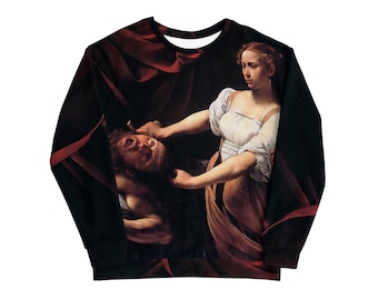 Caravaggio Sweatshirt - All over aesthetic art sweatshirt Judit and Holofernes-Oversized unisex hoodie