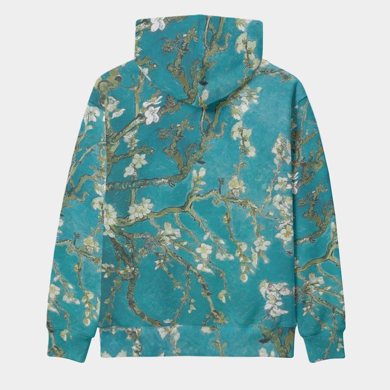 Van Gogh Almond Blossoms Hoodie: All Over Print Poetcore Aesthetic Unisex Art Sweatshirt image 5
