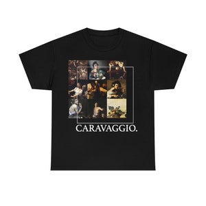 Caravaggio Shirt - Aesthetic Unisex Art Vintage tee%100 High Quality Cotton