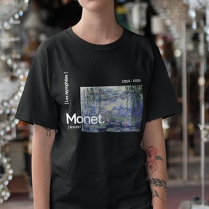 Monet Water Liles shirt - Aesthetic Art shirt%100 High Quality Cotton