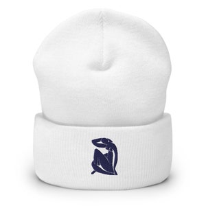 Tribute to Matisse blue nu des benie - Art hat - Aesthetic art lover Beanie