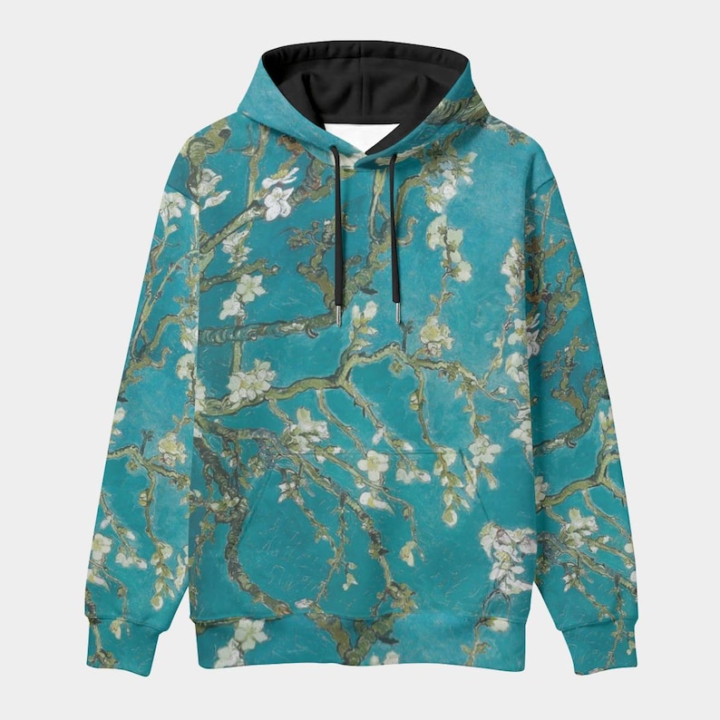 Van Gogh Almond Blossoms Hoodie: All Over Print Poetcore Aesthetic Unisex Art Sweatshirt image 4