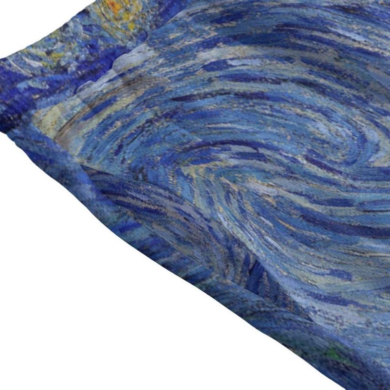 Van Gogh Starry Night Art Swim Shorts - Quick Dry Aesthetic Beach Trunks - Museumcore Summer Wear image 4